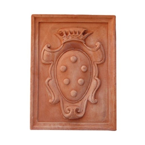 Stemma medici con cornice in terracotta | Terrecotte Cestenoli