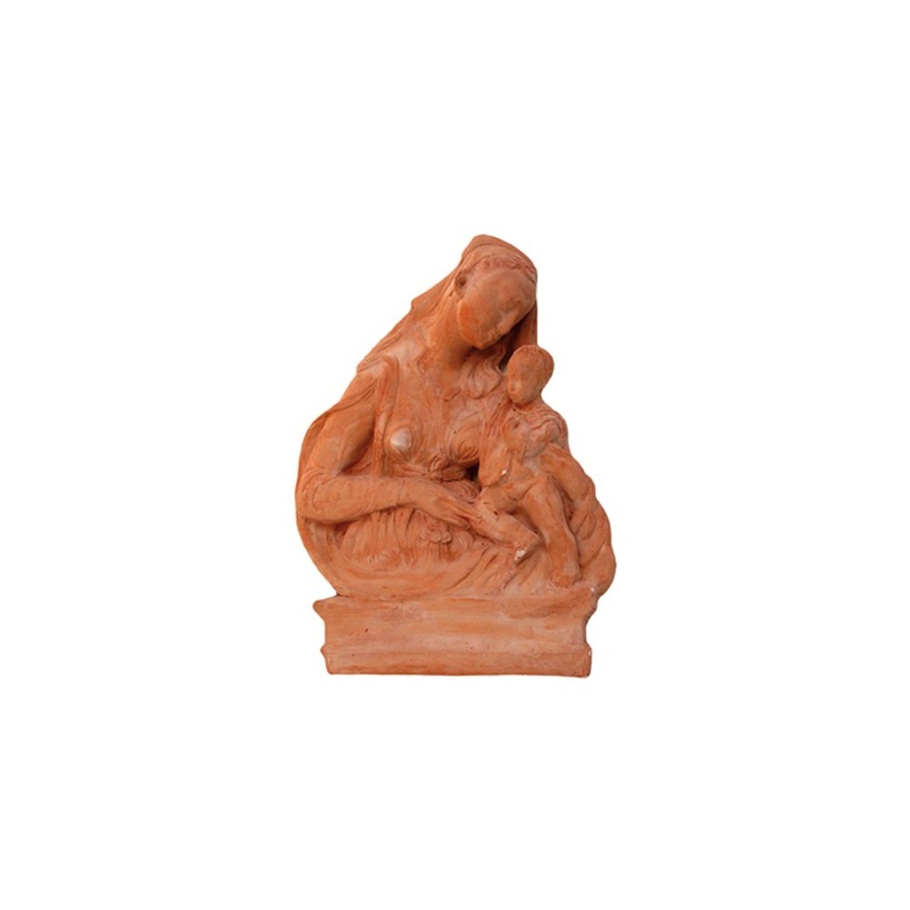 Madonna con bambino in terracotta