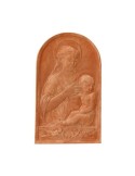 Madonna con bambino scuola Raffaello in terracotta