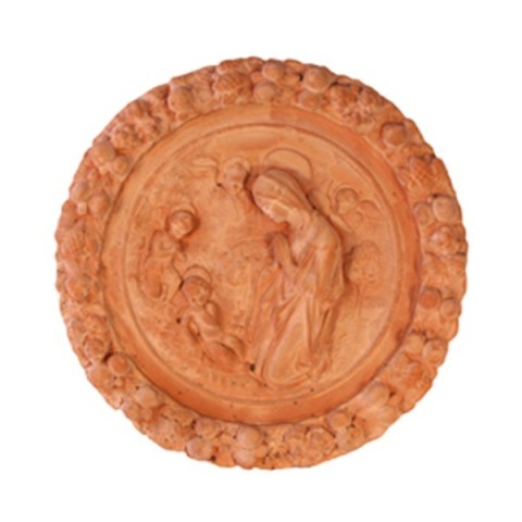 Madonna di Robbiana in terracotta