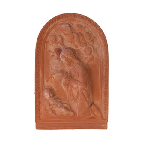 L'adorazione di Luca dela Robbia in terracotta