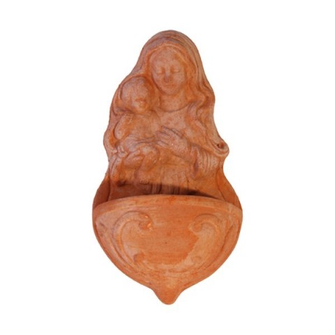 Acquasantiera in terracotta
