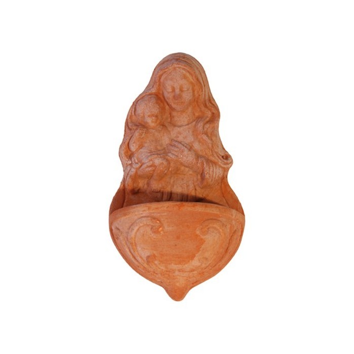Acquasantiera in terracotta