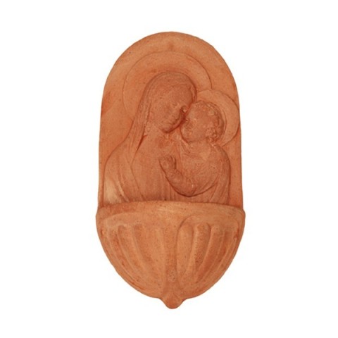 Acquasantiera in terracotta