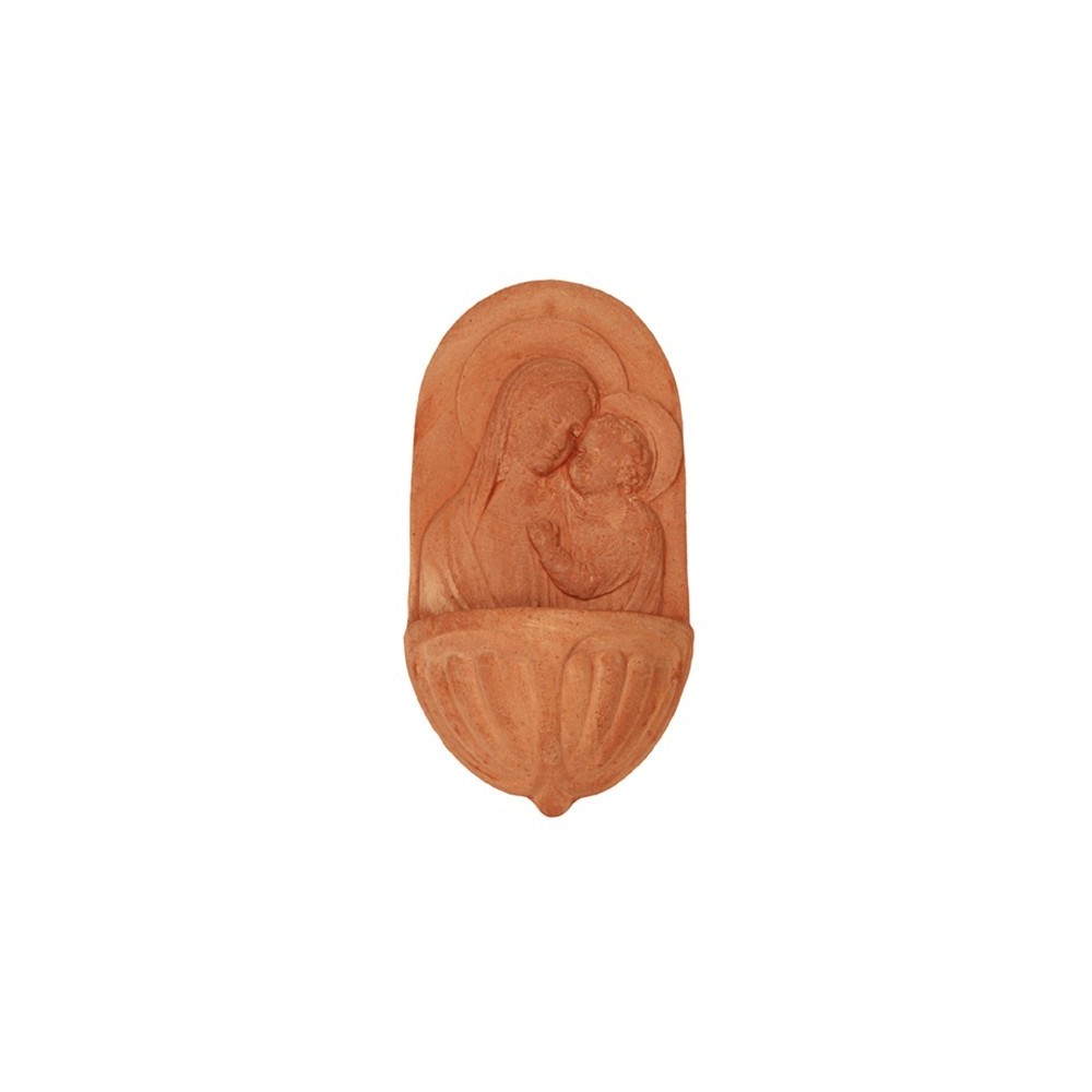 Acquasantiera in terracotta