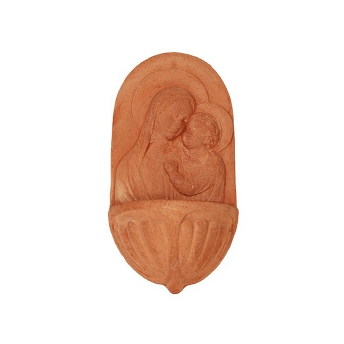 Acquasantiera in terracotta