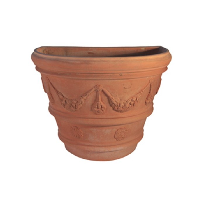 Vaso a Parete Festonato in Terracotta d'Impruneta