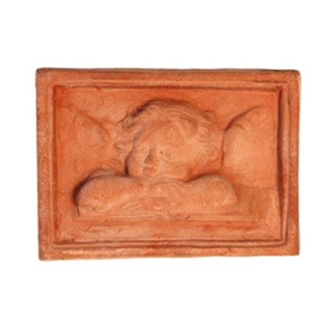 Pannello angelo in terracotta