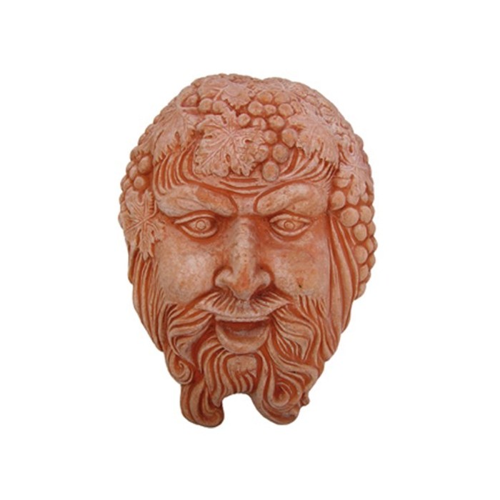 Maschera Bacco in Terracotta | Terrecotte Cestenoli