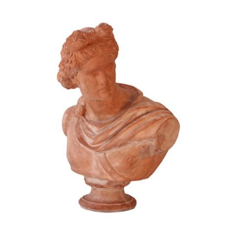 Busto Dioniso grande in terracotta | Terrecotte Cestenoli