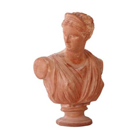 Busto Diana grande in terracotta