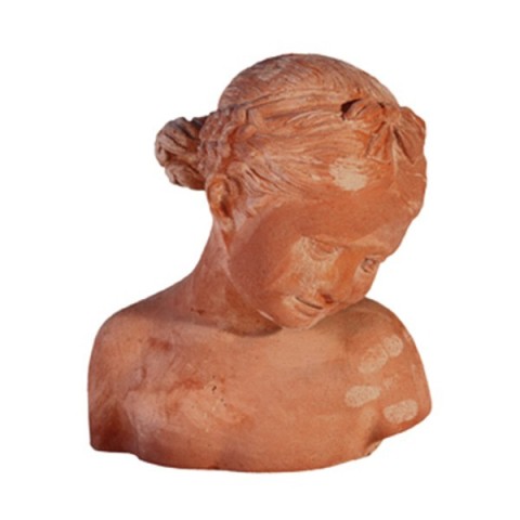 Busto bimba in terracotta