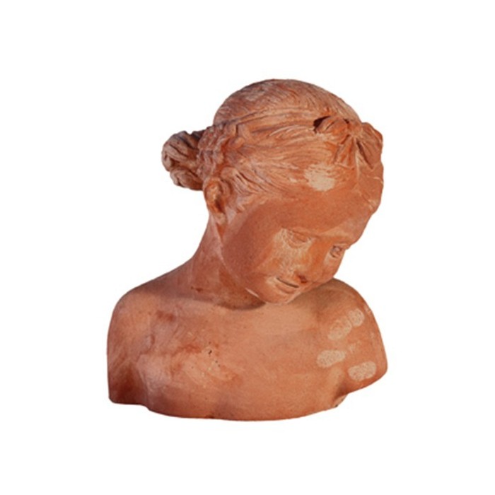 Busto bimba in terracotta