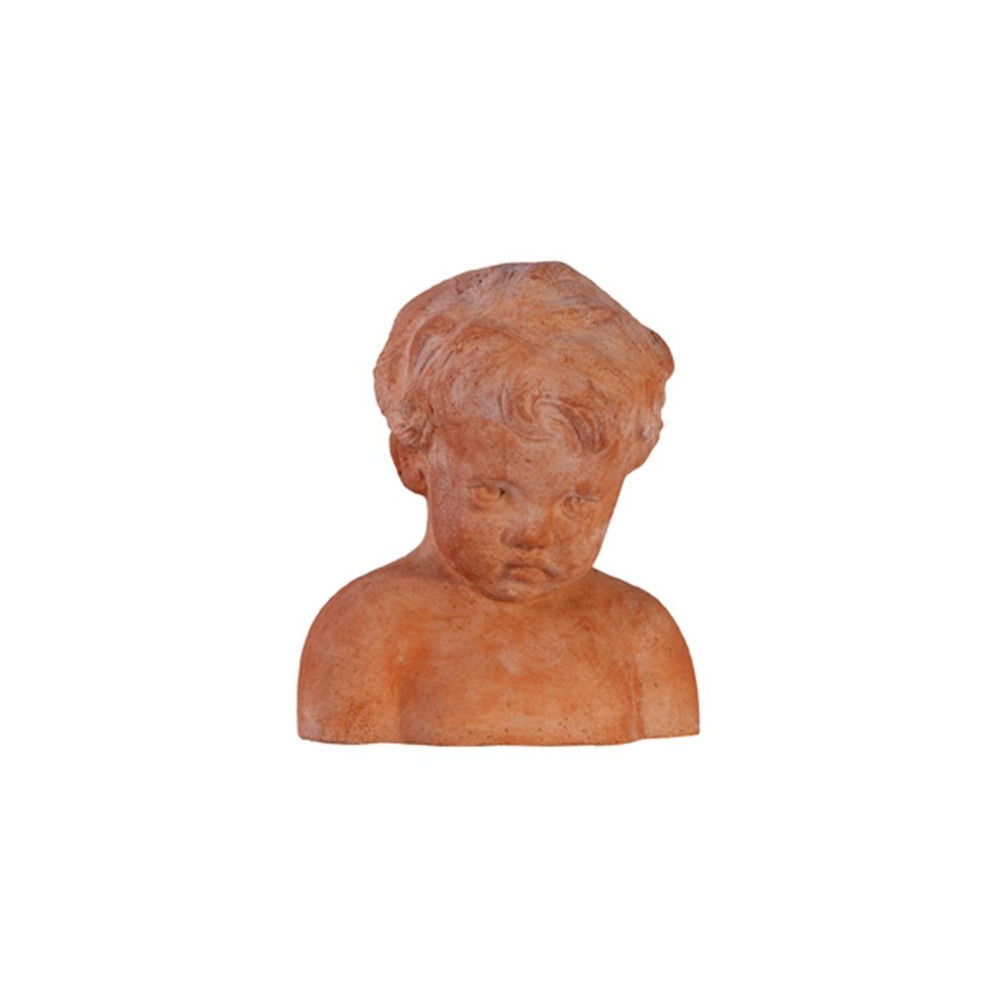 Busto bambino piccolo in terracotta