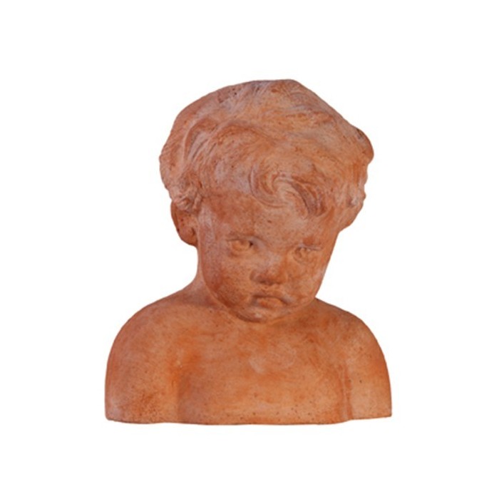Busto bambino piccolo in terracotta