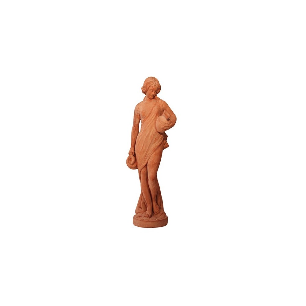 Statua Acquaiola in terracotta