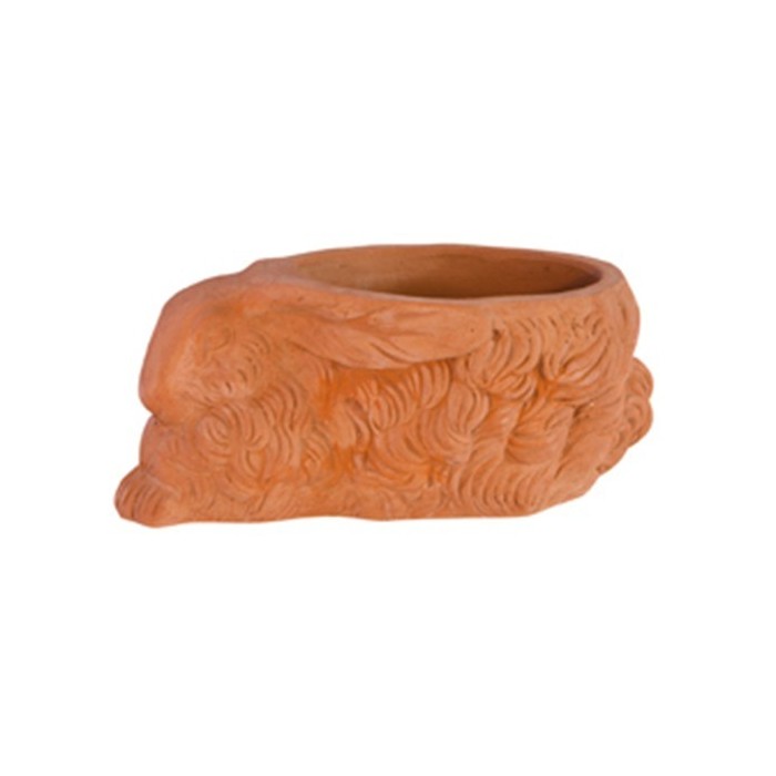 Coniglio aperto in terracotta