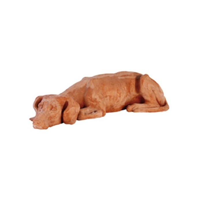 Cane sdraiato in terracotta | Terrecotte Cestenoli