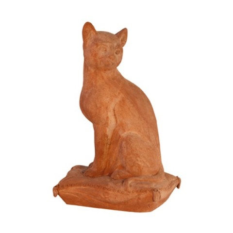 Gatto seduto in terracotta | Terrecotte Cestenoli