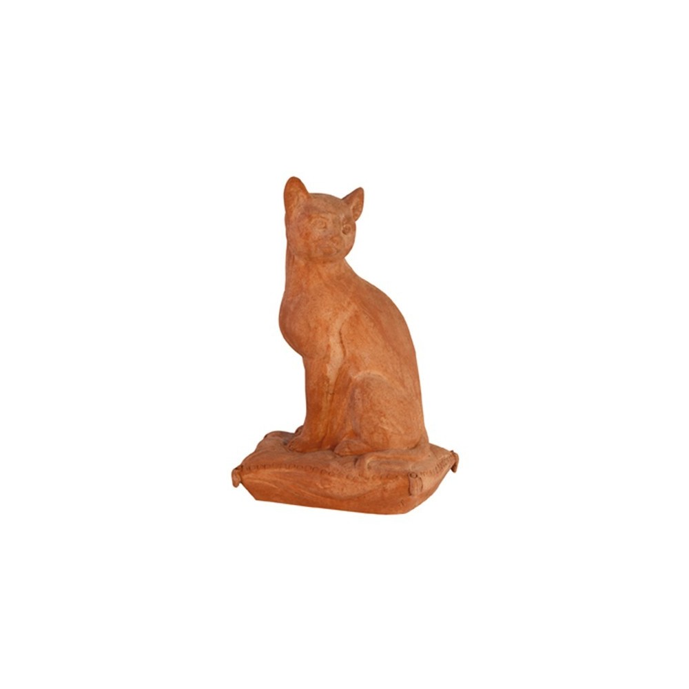 Gatto seduto in terracotta | Terrecotte Cestenoli