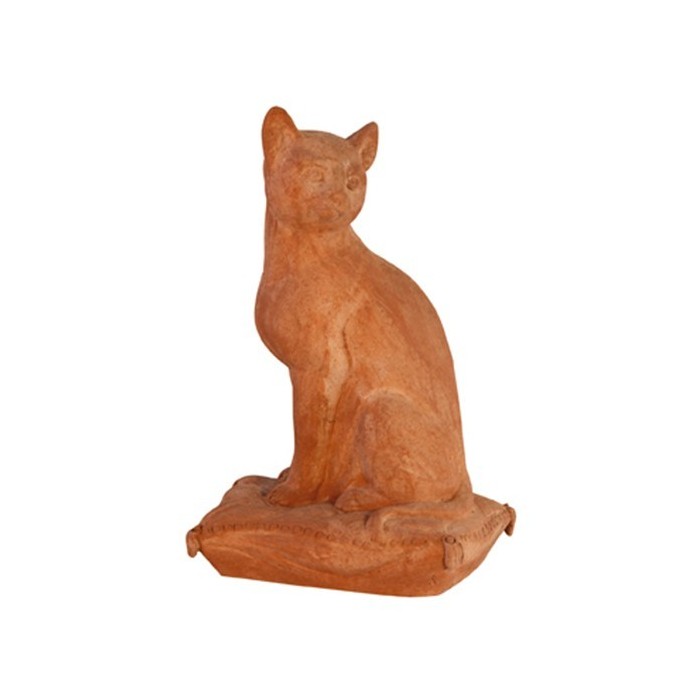 Gatto seduto in terracotta | Terrecotte Cestenoli