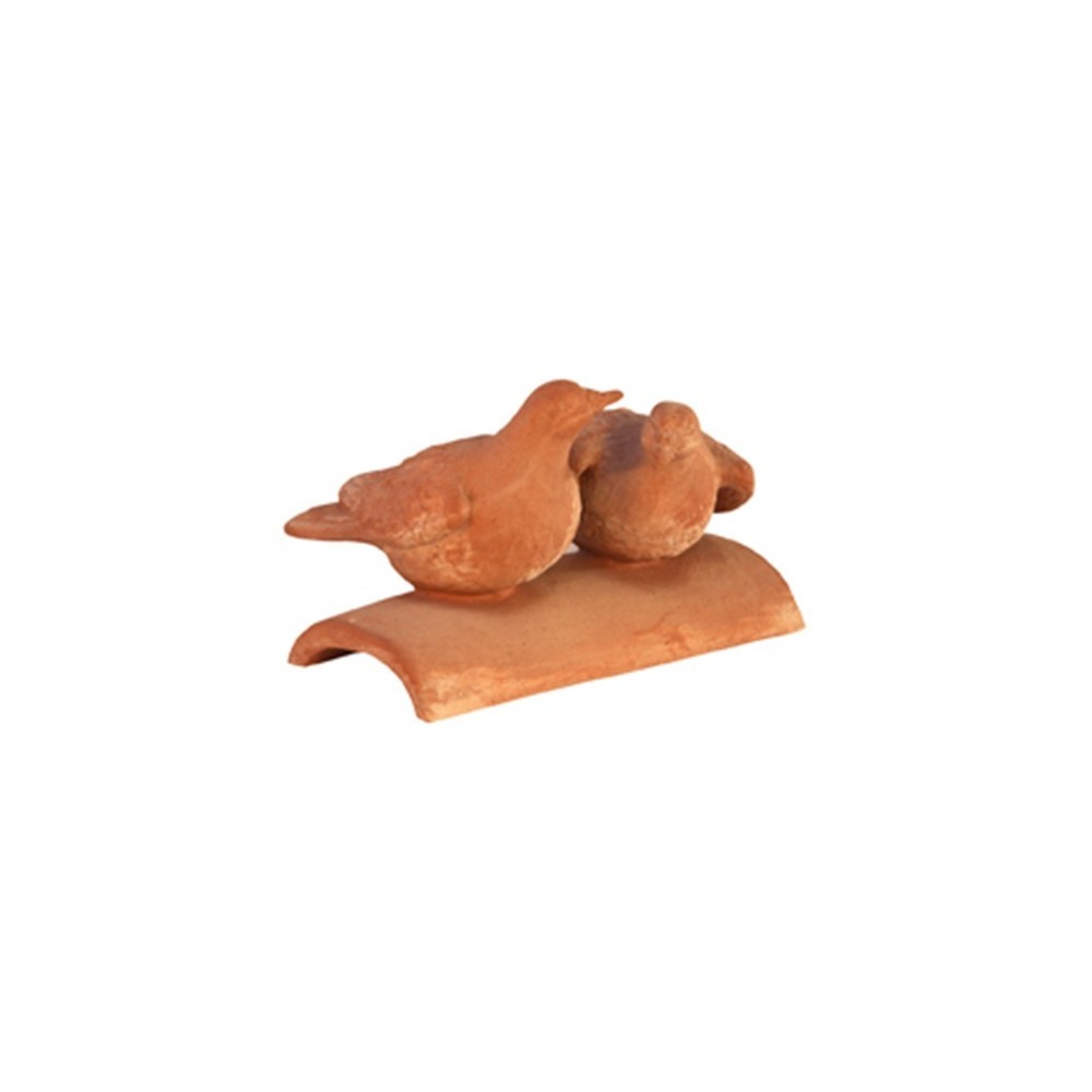 Colombe sul coppo in terracotta | Terrecotte Cestenoli