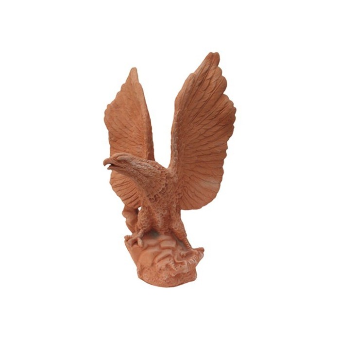 Aquila grande in terracotta