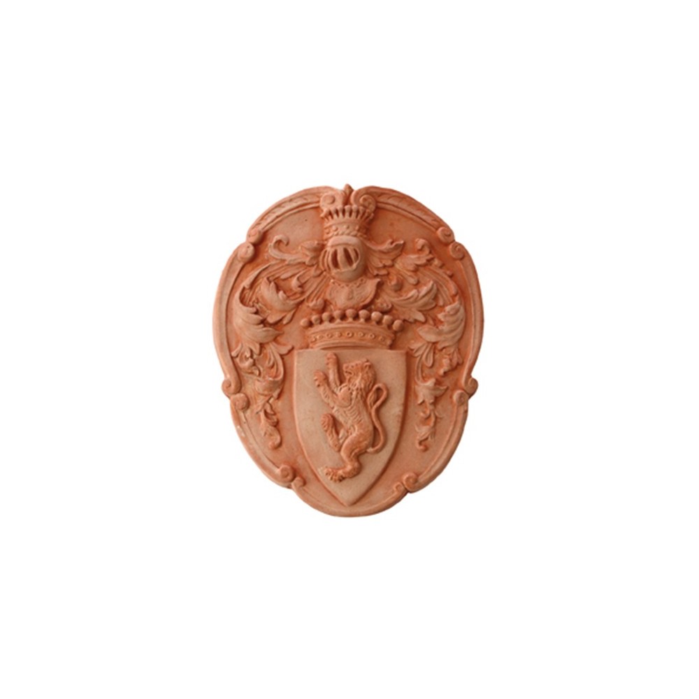 Terracotta Lion Crest