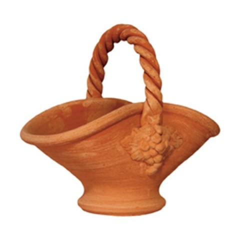 Paniere a tornio in terracotta |Terrecotte Cestenoli