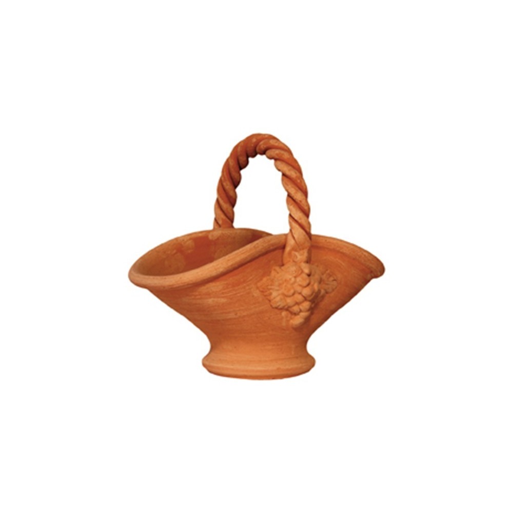 Paniere a tornio in terracotta |Terrecotte Cestenoli