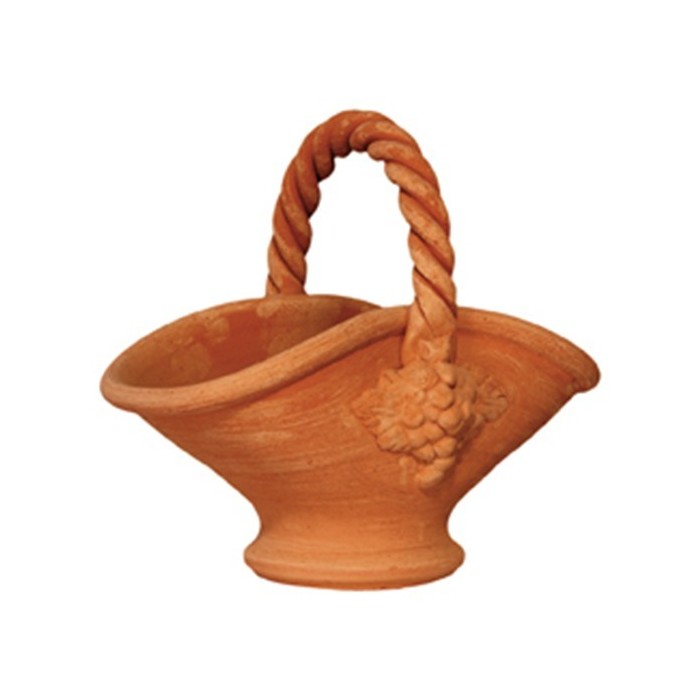 Paniere a tornio in terracotta |Terrecotte Cestenoli