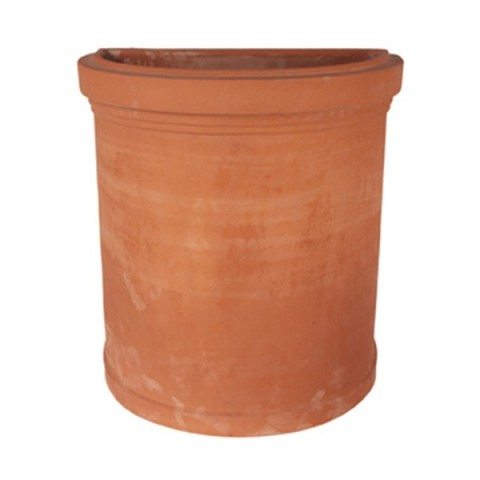 Vaso a parete liscio in terra d'Impruneta