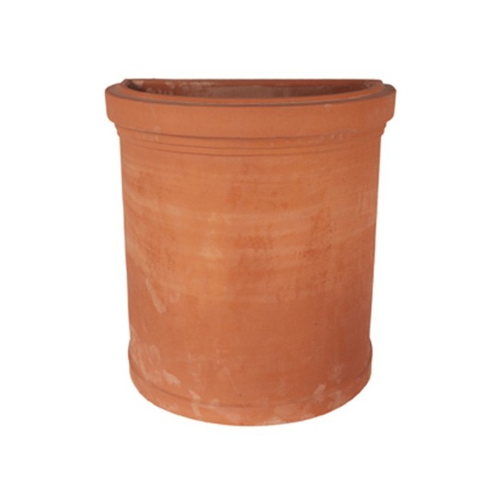 Vaso a parete liscio in terra d'Impruneta