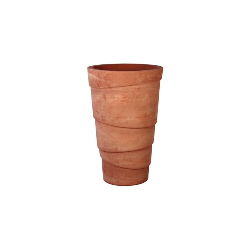 Vaso a Fasce in Terracotta d'Impruneta