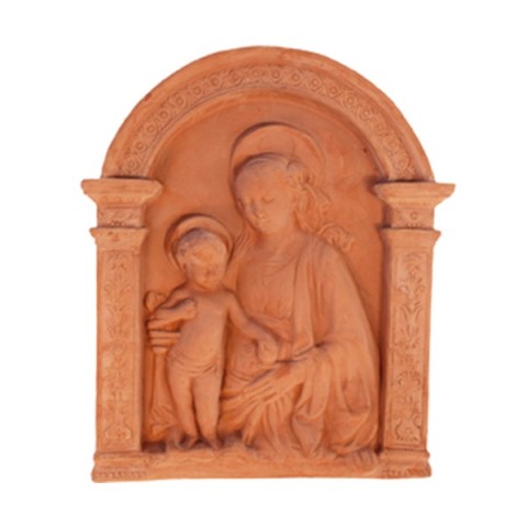 Madonna Robbiana con Tabernacolo in Terracotta