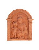 Madonna Robbiana con Tabernacolo in Terracotta