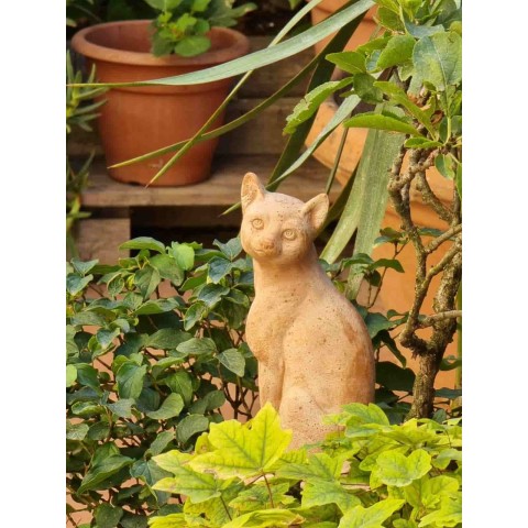 Gatto seduto in terracotta | Terrecotte Cestenoli 2