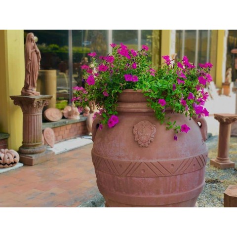 Orcio con Giglio in Terracotta d'Impruneta 2