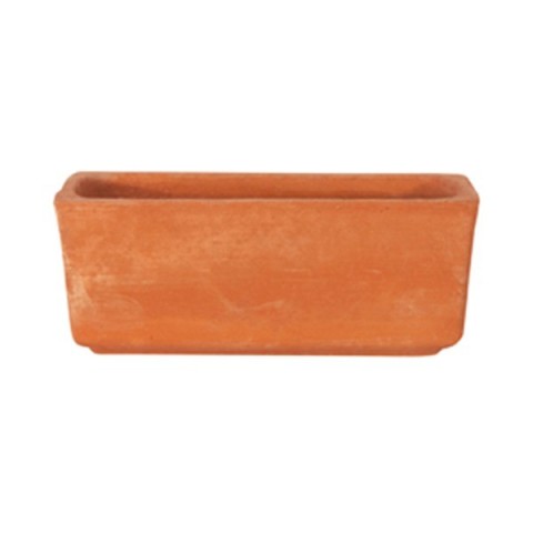 Vasetto Rettangolare Liscio in Terracotta  | Terrecotte Cestenoli