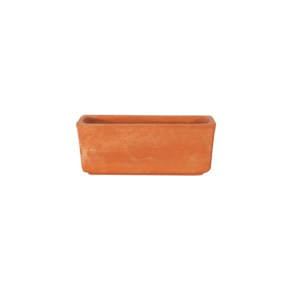 Vasetto Rettangolare Liscio in Terracotta  | Terrecotte Cestenoli
