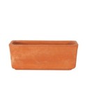 Vasetto Rettangolare Liscio in Terracotta  | Terrecotte Cestenoli
