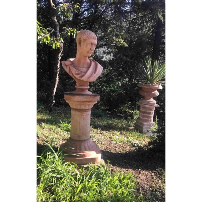 Trajan Bust in Terracotta