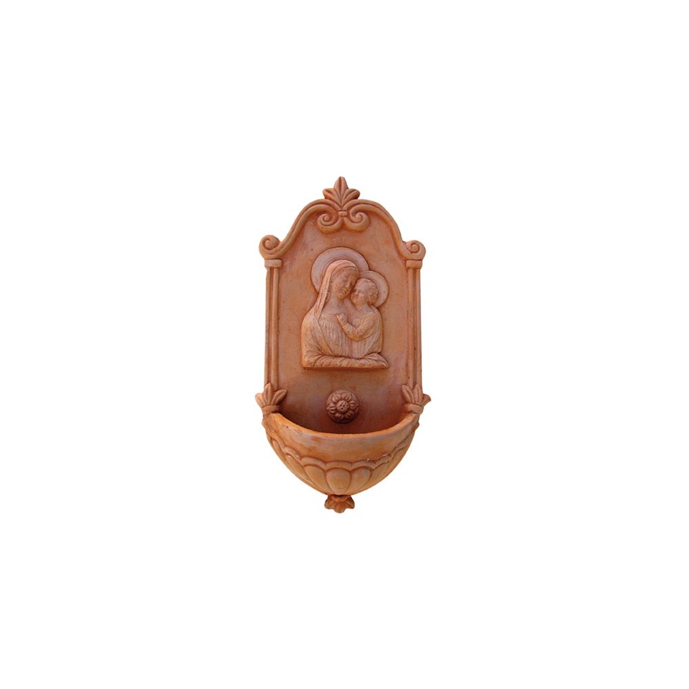 Acquasantiera con Madonna Galestro