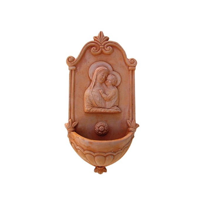 Acquasantiera con Madonna Galestro