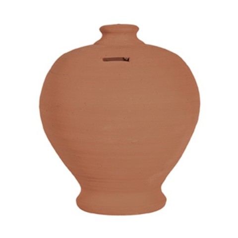 Salvadanaio a tornio in terracotta | Terrecotte Cestenoli