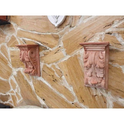 Mensola con foglia d'acanto in terracotta | Terrecotte Cestenoli 2