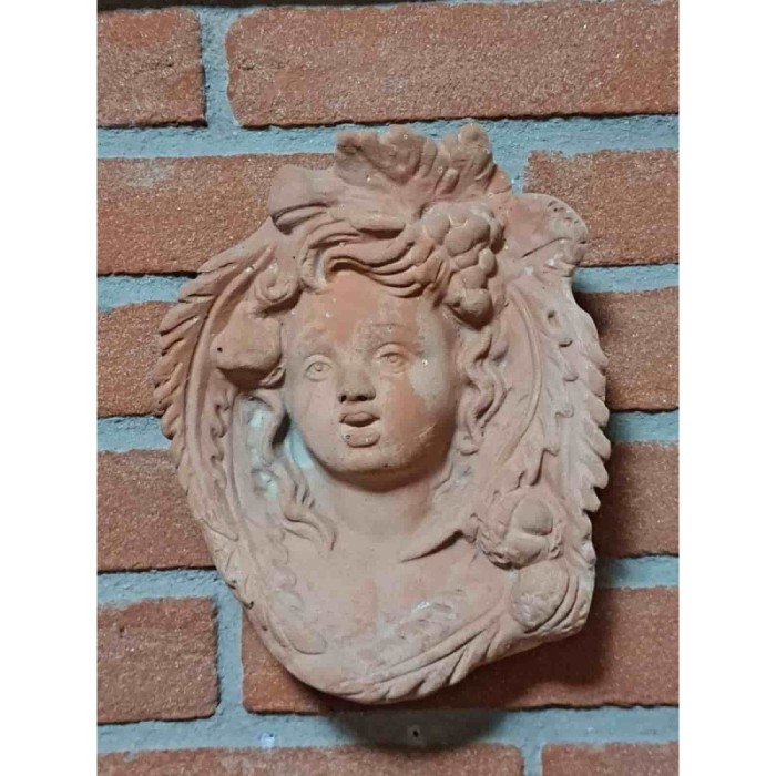 Maschera Autunno in terracotta | Terrecotte Cestenoli