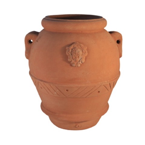 Orcio con Giglio in Terracotta d'Impruneta