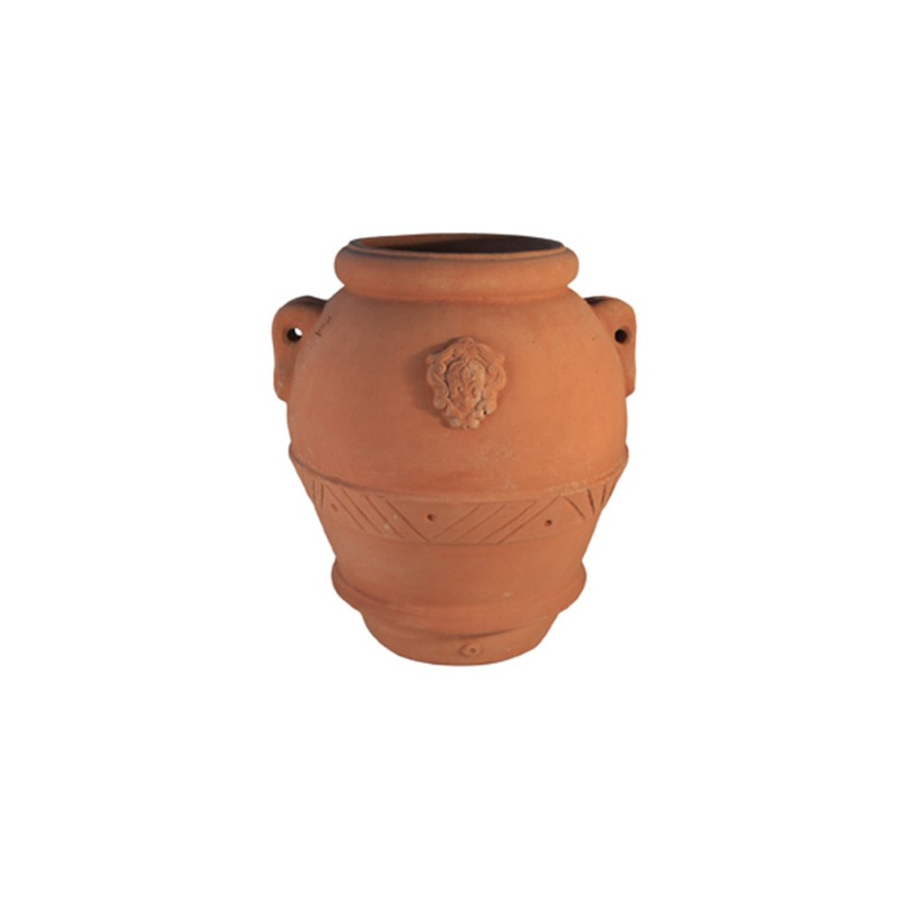 Orcio con Giglio in Terracotta d'Impruneta