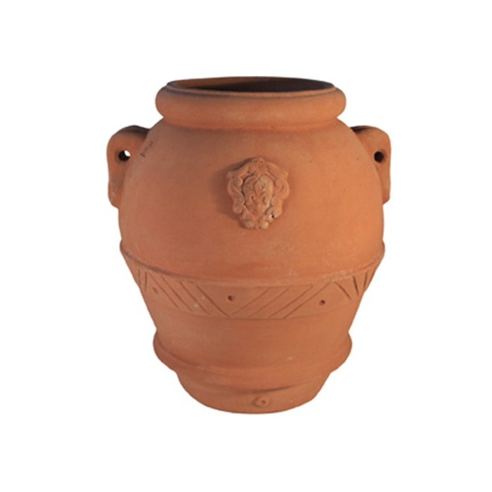 Orcio con Giglio in Terracotta d'Impruneta